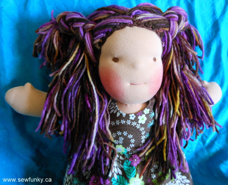 Sewfunky Waldorf Inspired Natural Doll - Pixie
