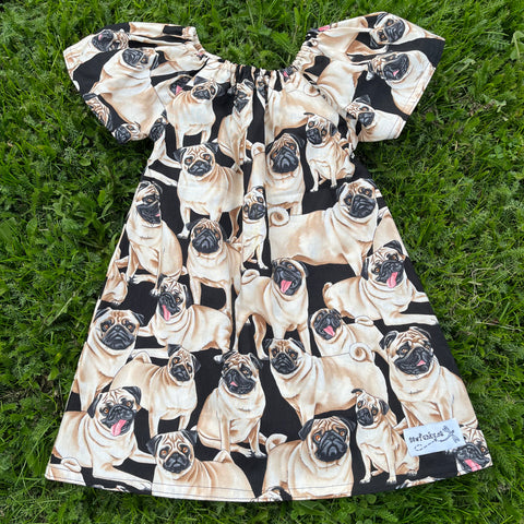 Sewfunky Pixie Dress Pug Life