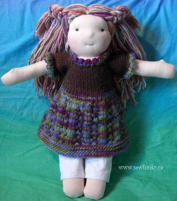 Sewfunky Waldorf Inspired Natural Doll - Pixie