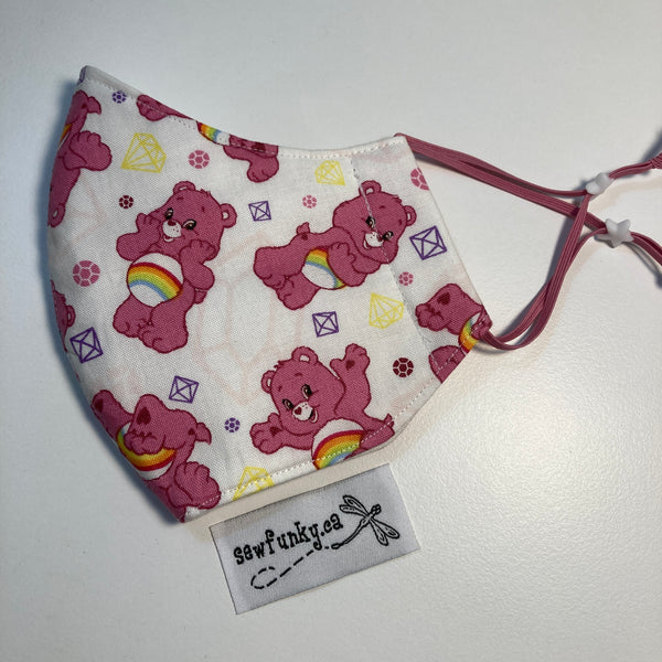 Triple Layer Fitted Cloth Face Masks for Adults 100% cotton