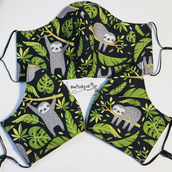 Three Layer Cloth Face Masks for Children 5-12 years 100% cotton