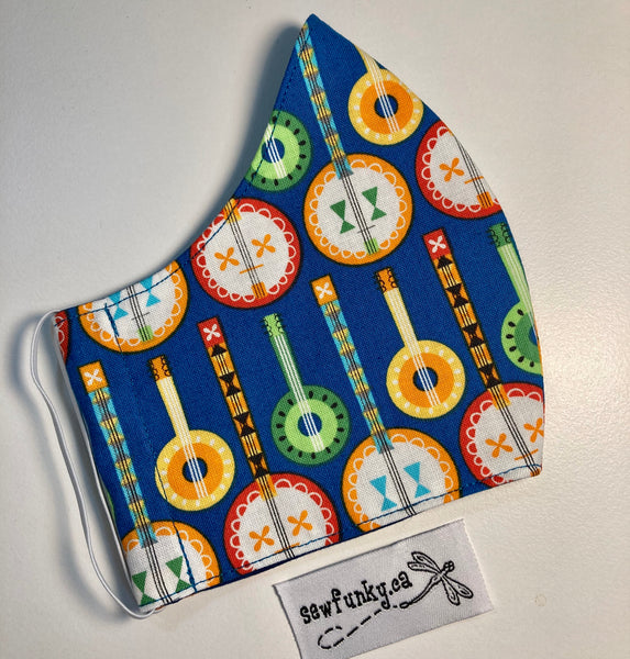 Three Layer Cloth Face Masks for Children 5-12 years 100% cotton