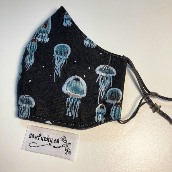 Triple Layer Fitted Cloth Face Masks for Adults 100% cotton