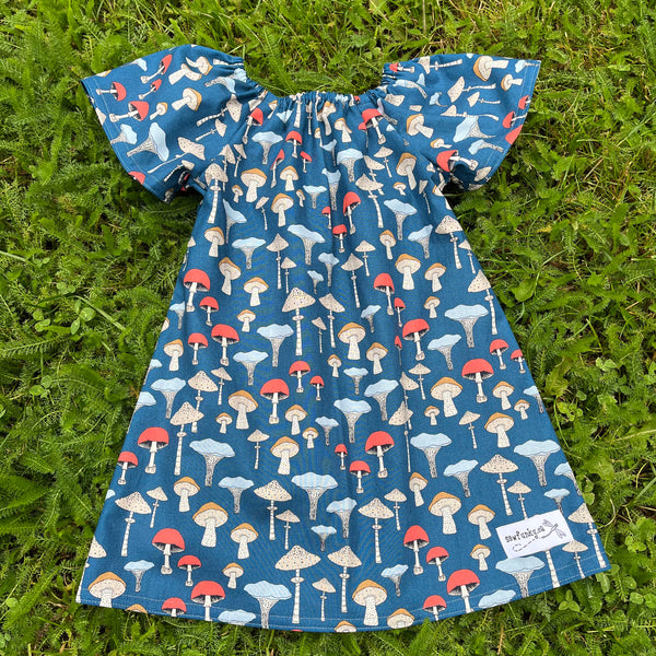 Sewfunky Pixie Dress - Champignons