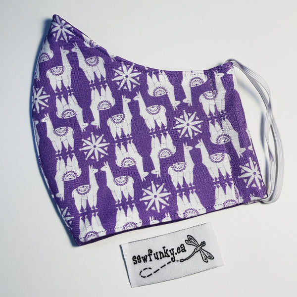 Three Layer Cloth Face Masks for Children 5-12 years 100% cotton