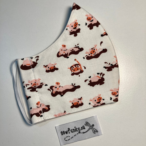 Three Layer Cloth Face Masks for Children 5-12 years 100% cotton