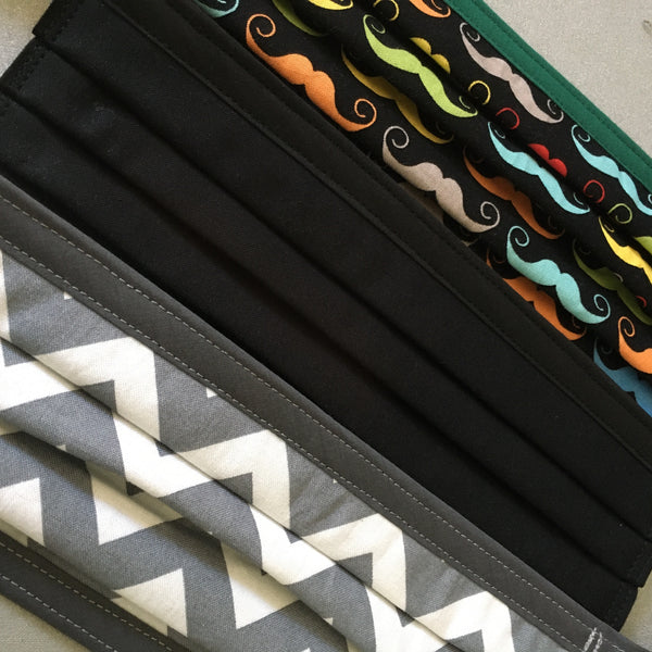 Three Layer Cloth Face Masks for Children 5-12 years 100% cotton