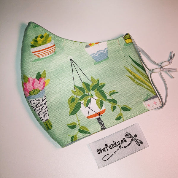 Three Layer Cloth Face Masks for Children 5-12 years 100% cotton