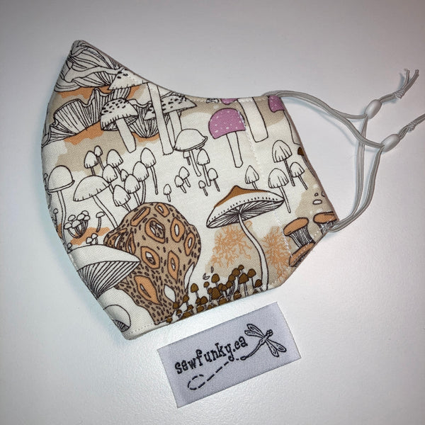 Triple Layer Fitted Cloth Face Masks for Adults 100% cotton