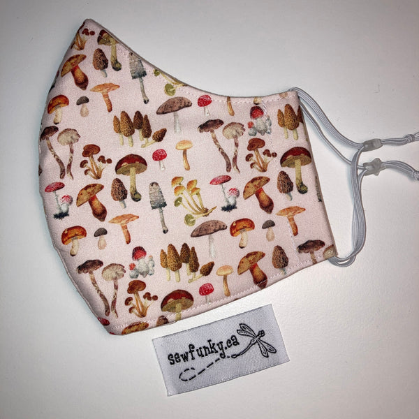 Triple Layer Fitted Cloth Face Masks for Adults 100% cotton