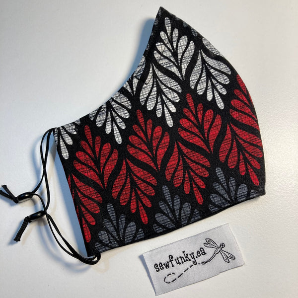 Triple Layer Fitted Cloth Face Masks for Adults 100% cotton