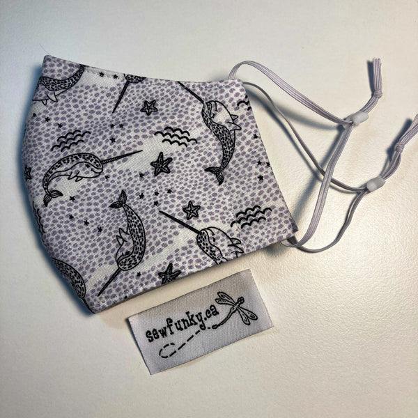 Three Layer Cloth Face Masks for Children 5-12 years 100% cotton