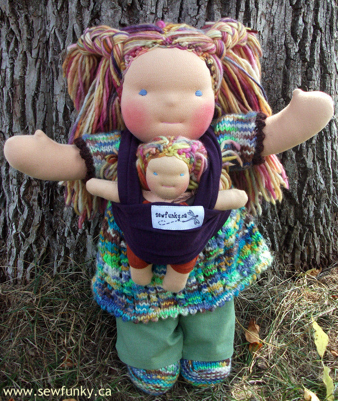 Sewfunky Waldorf Inspired Natural Babywearing Doll