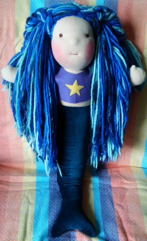 Sewfunky Waldorf Inspired Natural Mermaid Doll