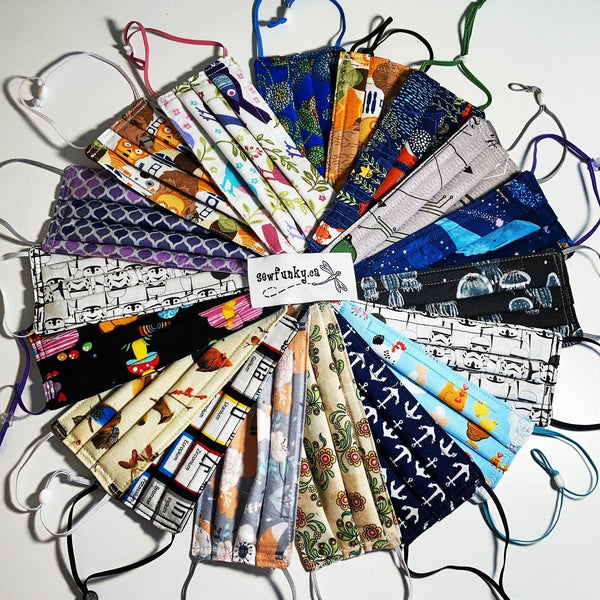 Three Layer Cloth Face Masks for Children 5-12 years 100% cotton